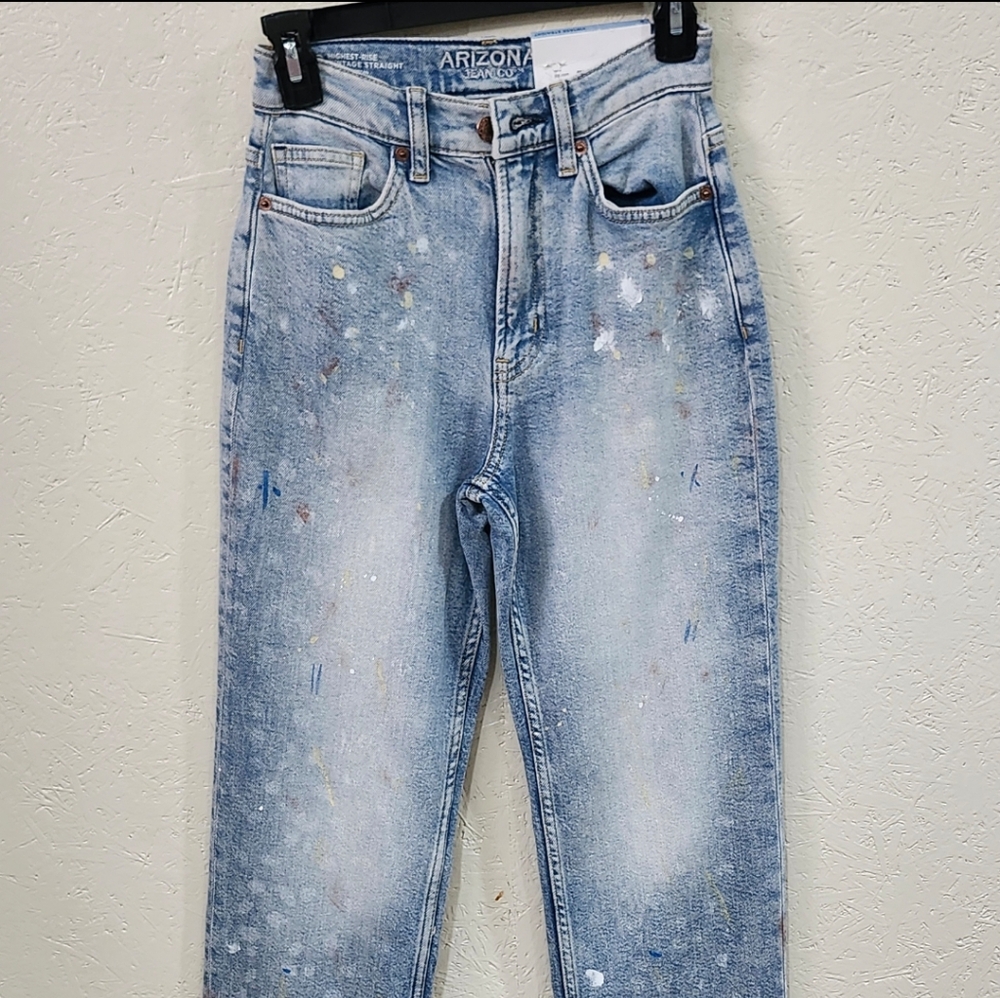 Arizona Vintage Straight Highest Rise Jeans Women’s Size 0 New